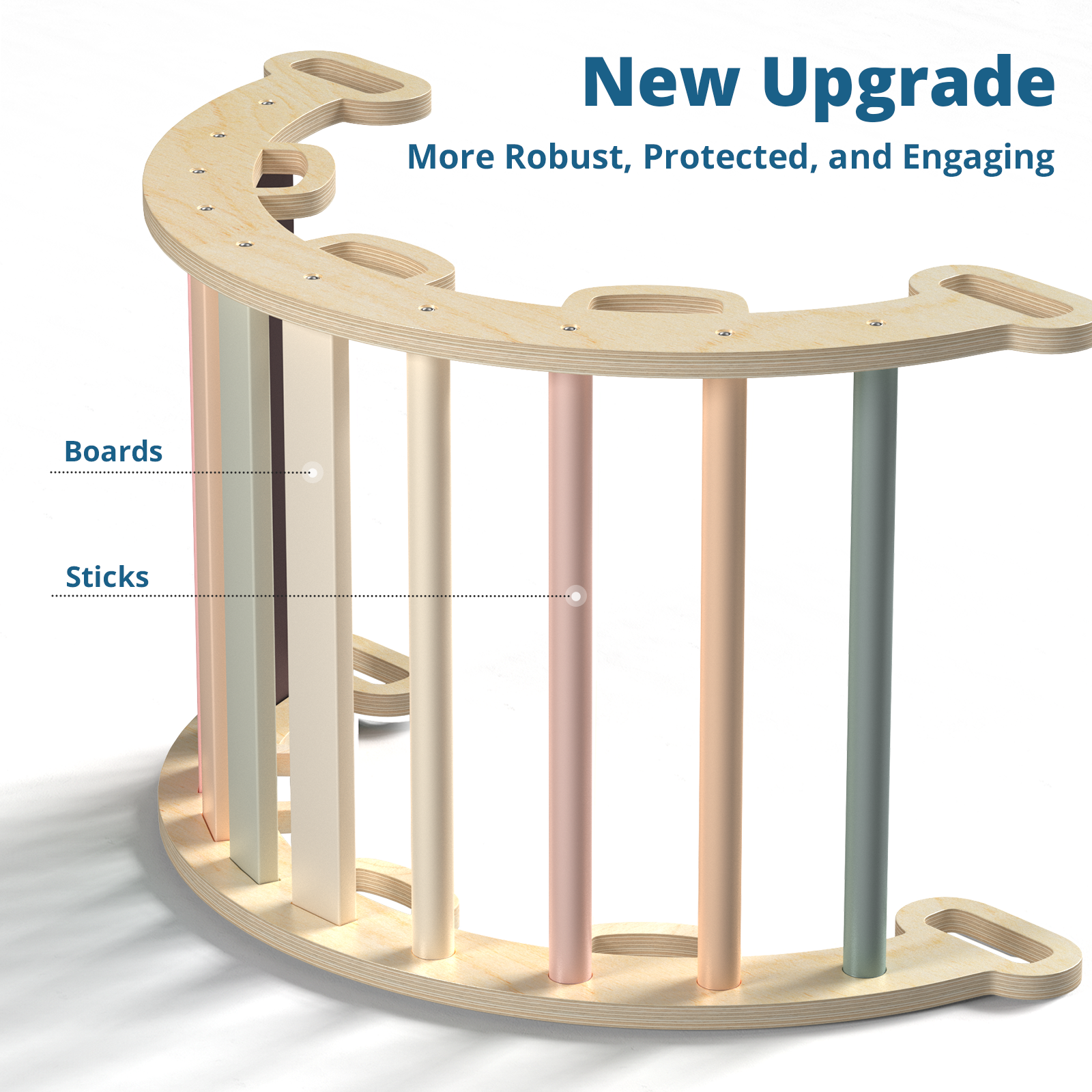 Aurora- BlueWood® 2024 Pikler Triangle Set *Morandi